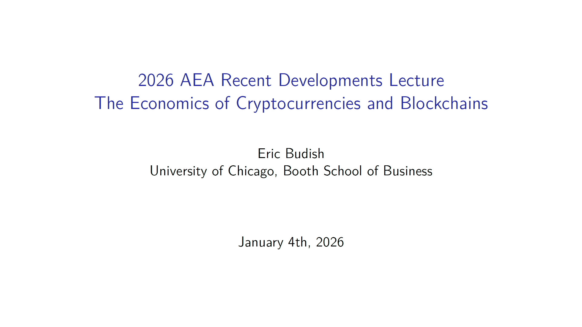 Recent Developments in the Economics of Cryptocurrencies and Blockchains